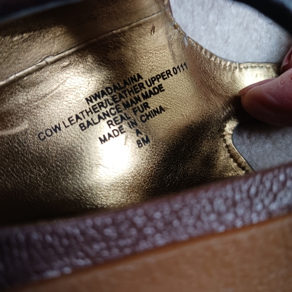 Cow Leather Zebra Print Platform Sandals - Picture 8 of 8